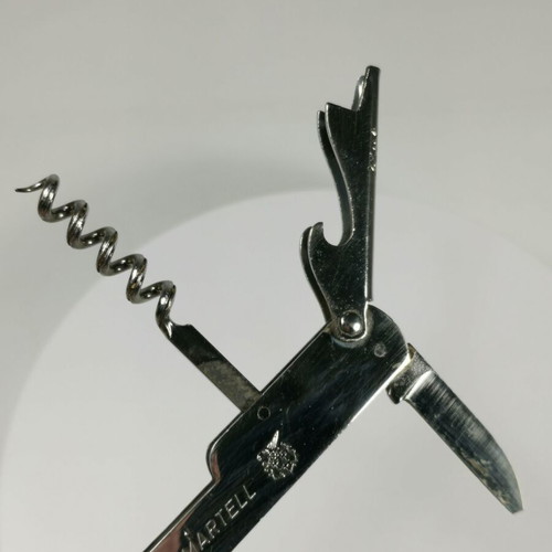Martell Cognac vintage bottle opener corkscrew used