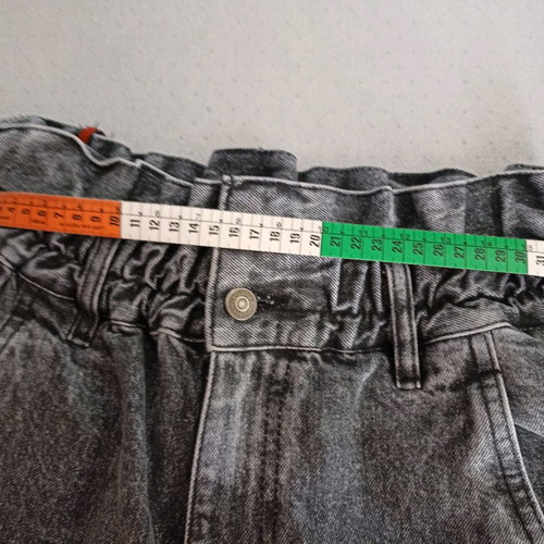 Salt & Pepper "Carla Grey Pearl" Paperbag Denim Shorts (Αφόρετο) – No 26