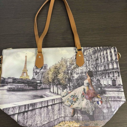 Y Not? Shoulder Bag Paris Print like new