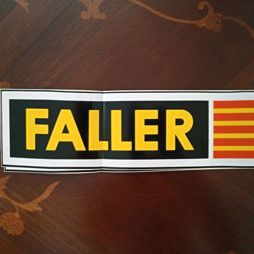 Faller sticker label new, large size 38x10