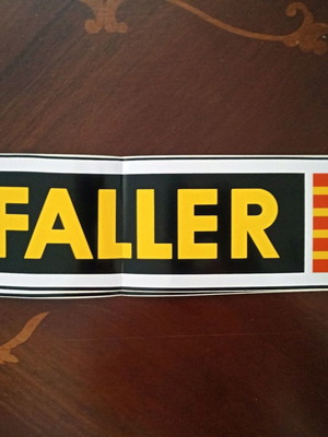 Faller sticker label new, large size 38x10