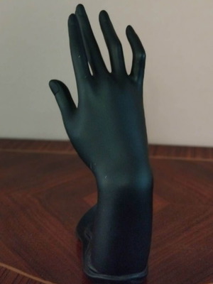 Black Hand Stand made of PVC for rings like new