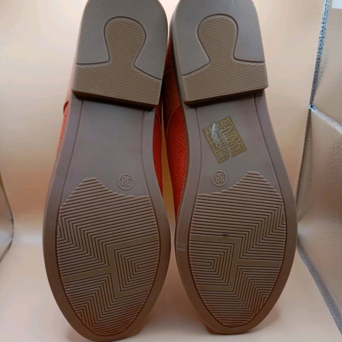 Walking shoes new, size 38, orange with protective case