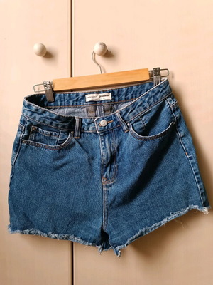 Denim shorts like new, dark, size M / 38 / 10