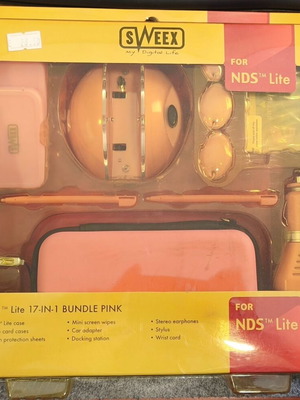 Sweex 17 in 1 Bundle for Nintendo DS Lite Pink new, sealed