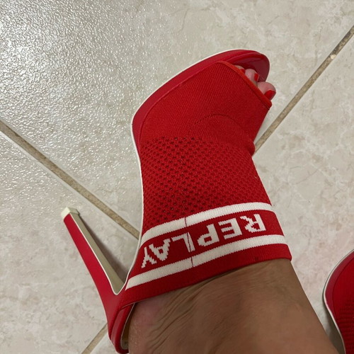Replay mule sandals new, red, size 38