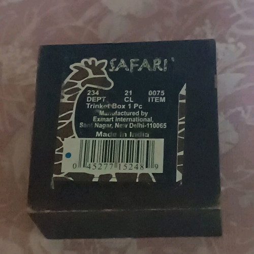 Small wooden box used