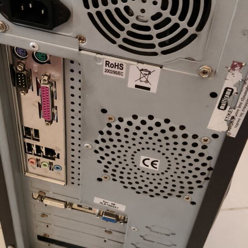 PC tower Intel Core 2 Duo Gigabyte Asus used without hard drive for retro gaming