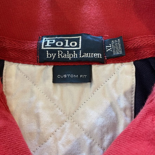 Polo Ralph Lauren shirt used, blue and red, size XL
