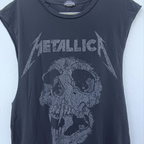 Metallica T-shirt used, H&M, black and gray, size M