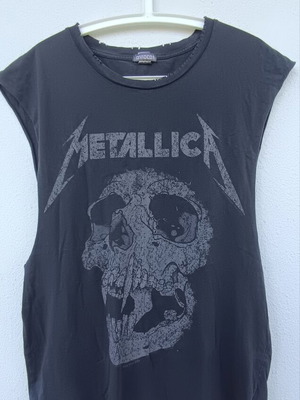 Metallica T-shirt used, H&M, black and gray, size M