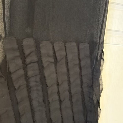 Celestino black pareo skirt for swimwear used, one size fits large