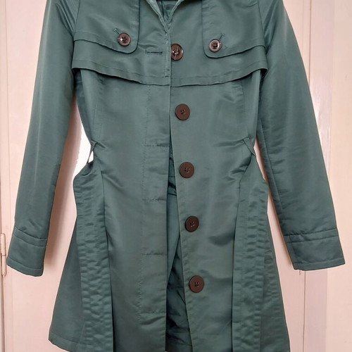Mango trench coat green small like new