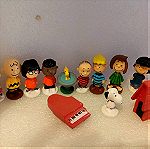  12 Φιγουρες Ο Σνούπι & Ο Τσάρλι Μπράουν (Peanuts Movie)