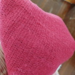 Long Sarpa scarf double-sided fuchsia and grey like new