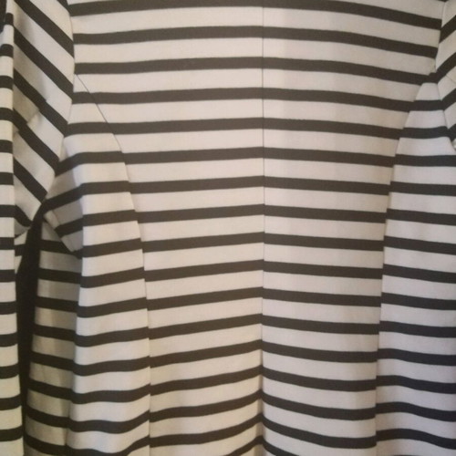 Jacket like new, white with black stripe, size medium