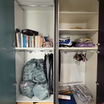 Two wardrobes, three-door and two-door, like new