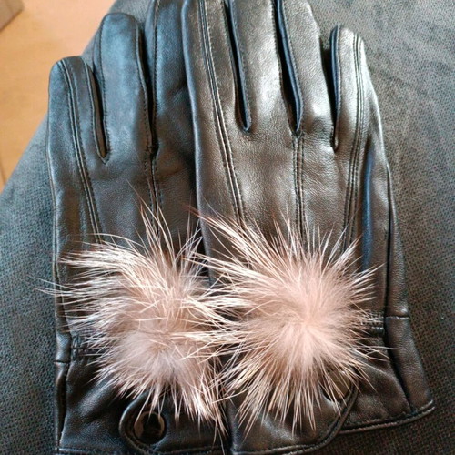 Black gloves lightly used