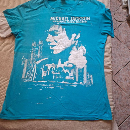 J and H Michael Jackson T-shirt XXL, blue