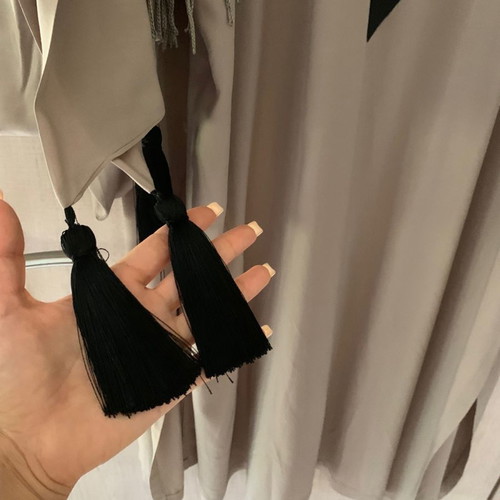 Κιμονό OS καινούργιο, one size, μαύρο και μπεζ, ποιοτικό ύφασμα με φουντάκια