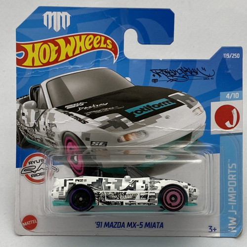 1991 Mazda MX-5 Miata white Hot Wheels HW J-Imports