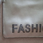 Silver Envelope Bag with Shoulder Strap new