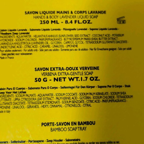 L'OCCITANE Soap Lovers collection new, bath products