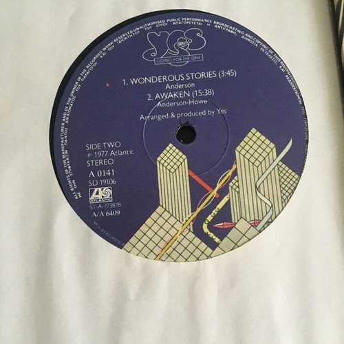 Yes Going for the One LP used, rock