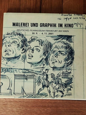 Rare cinema catalog with giant posters and hardcover