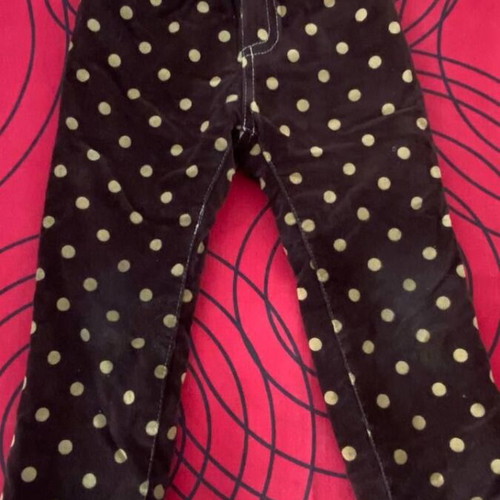 Children's warm polka dot pants used, size 3 years