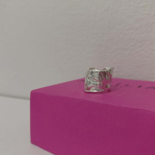 Nasilia Harsh Ring silver 925, new, adjustable size