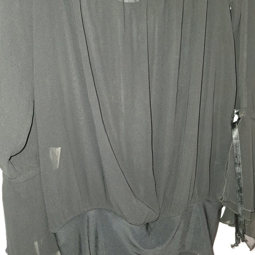 Peasant blouse like new, black, size M