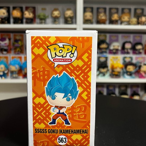 Funko Pop SSGSS Goku Kamehameha Dragon Ball Super used, box damage