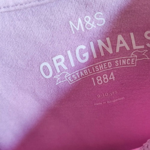 Marks & Spencer girls' blouse 9-10 years, like new, 134 cm, pink-purple