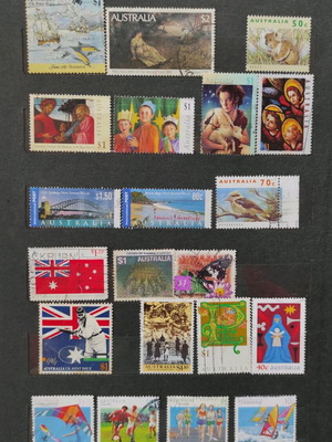 Australian stamps used, pack of 21 old