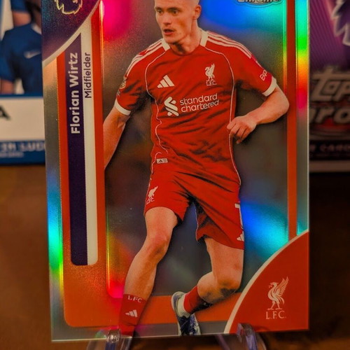 2025-26 Topps Chrome Premier League Florian Wirtz Refractor card like new