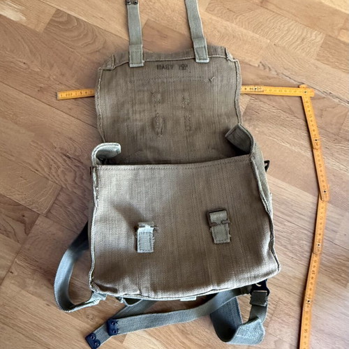 P37 Military Campaign Bag used, Greek Army vintage