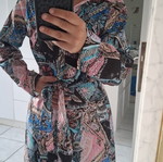 Multicolored beach dress small, used