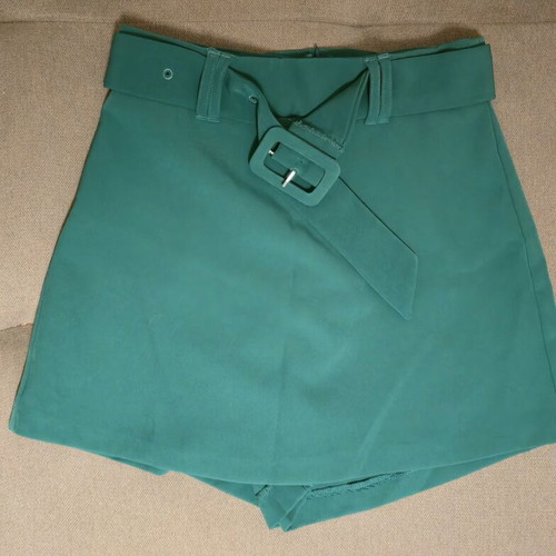 Stradivarius skirt-shorts like new, green, size S