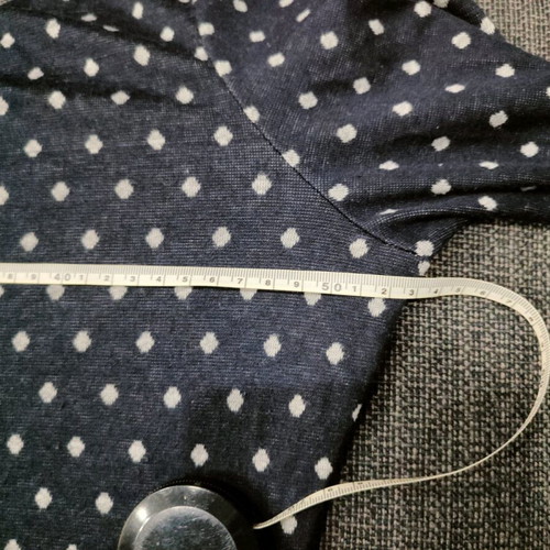 Maternity dress like new, size L, white and blue