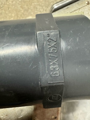 PVC-U couplings with internal thread PN16 new, pack of 10 pieces