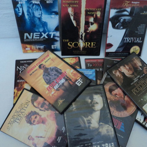DVD collection of 14 used hit movies