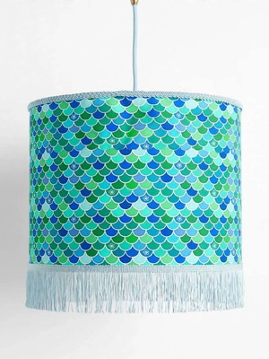 Oxygen Lampshades φωτιστικό οροφής με μοτίβο λέπια, 35 x 20 εκ.