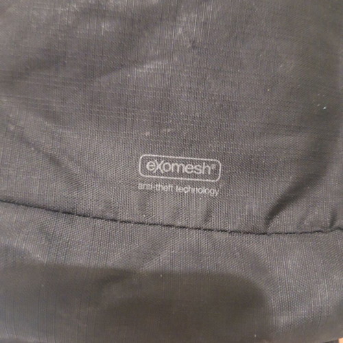 Pacsafe men's bag used with antitheft and RFID protection