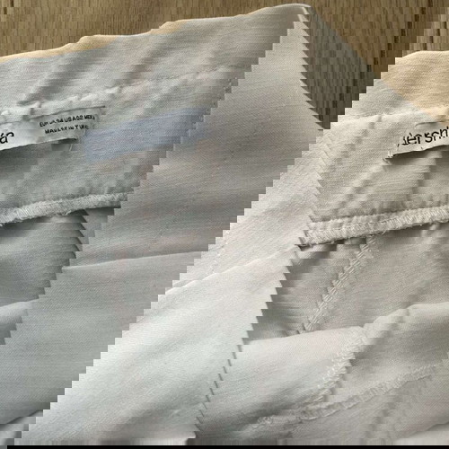 Bershka white summer pants like new, size M