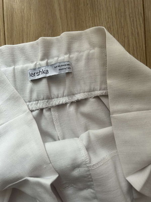 Bershka white summer pants like new, size M