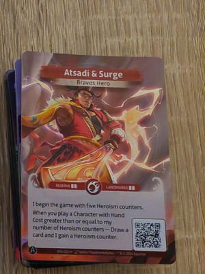 Altered TCG Bravos pre-made deck 40 cards glossy like new