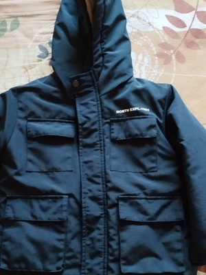 Energiers boys' thick jacket with fleece, used, blue, age 5-6