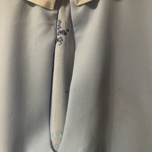 Stradivarius Sleeveless Floral Blouse with White Peter Pan Collar Size S like new