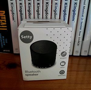 Setty Bluetooth Speaker καινούργιο κλειστο μαυρο
